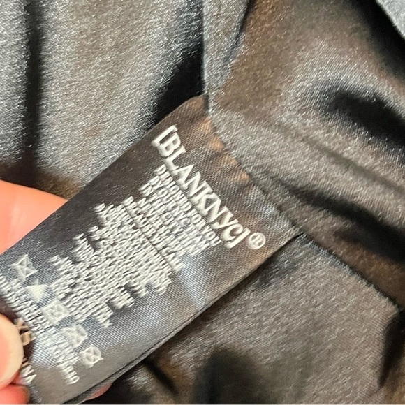 Blank NYC Racing Stripe Faux Leather Moto Jacket Black Size XSmall - Picture 7 of 11